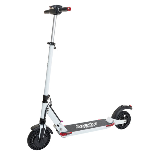 Trotineta electrica Sparky Boost, 350W, Autonomie 25-30km, Viteză maximă 30km h Alba