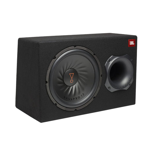 Subwoofer Auto Activ JBL BassPro 12, 30 cm (12  ), 450W RMS, Amplificator Integrat, Telecomandă Bass