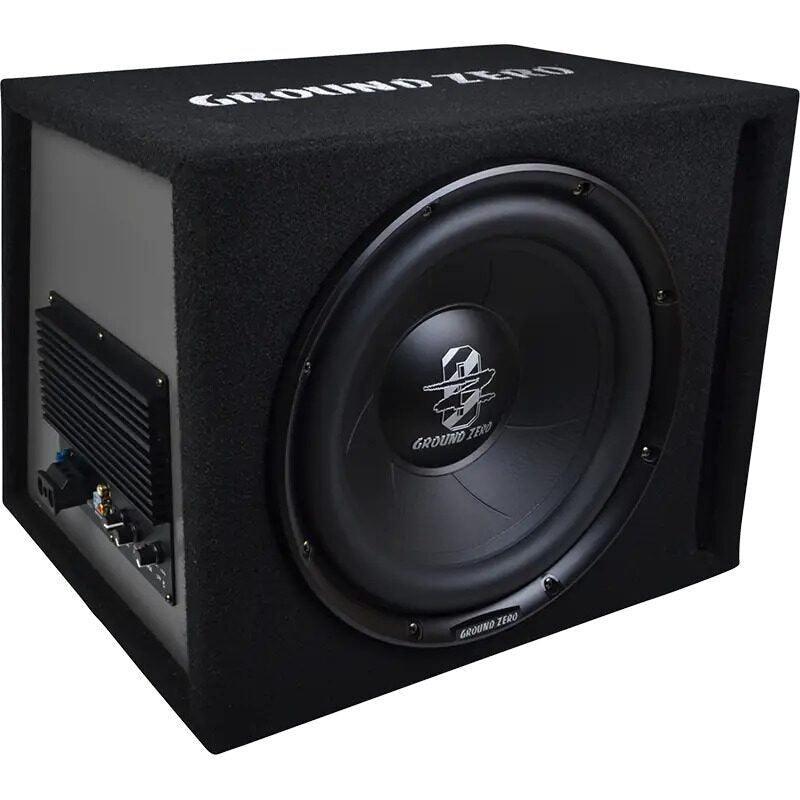 Subwoofer auto cu amplificator Ground Zero ,30CM (12 ), 300w