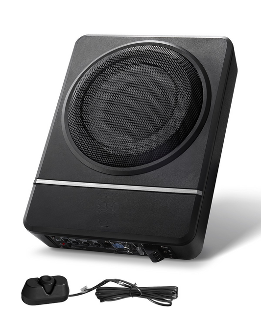 Subwoofer auto sub scaun 10 inch 240W, Subwoofer auto activ cu amplificator incorporat 240w