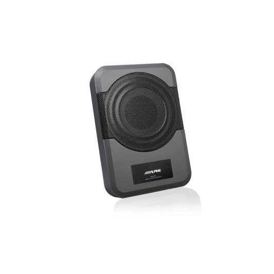ALPINE Subwoofer auto sub scaun 8 inch 240W, Subwoofer auto activ cu amplificator incorporat 240w