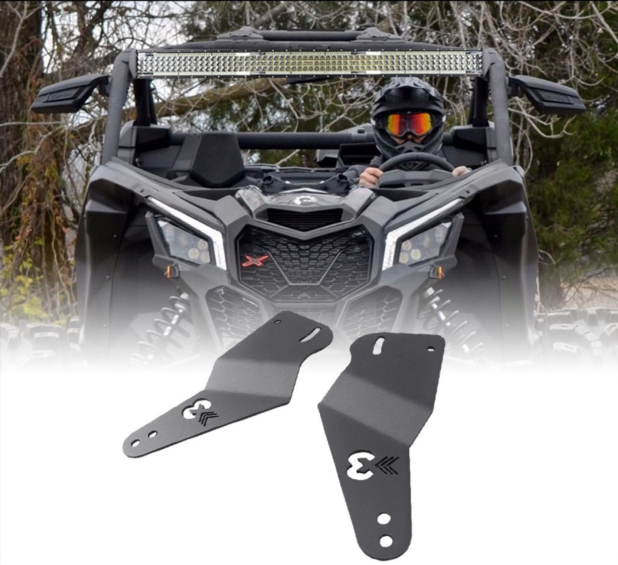 Suport Led Bar Maverick X3 Can Am,