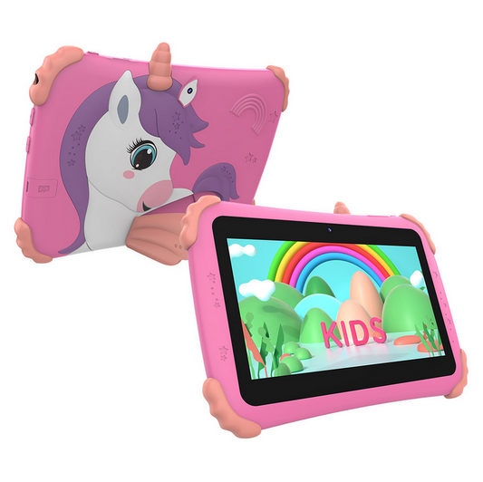 Tableta copii, Display 7 inch, Carcasa silicon   Tableta copii ,roz