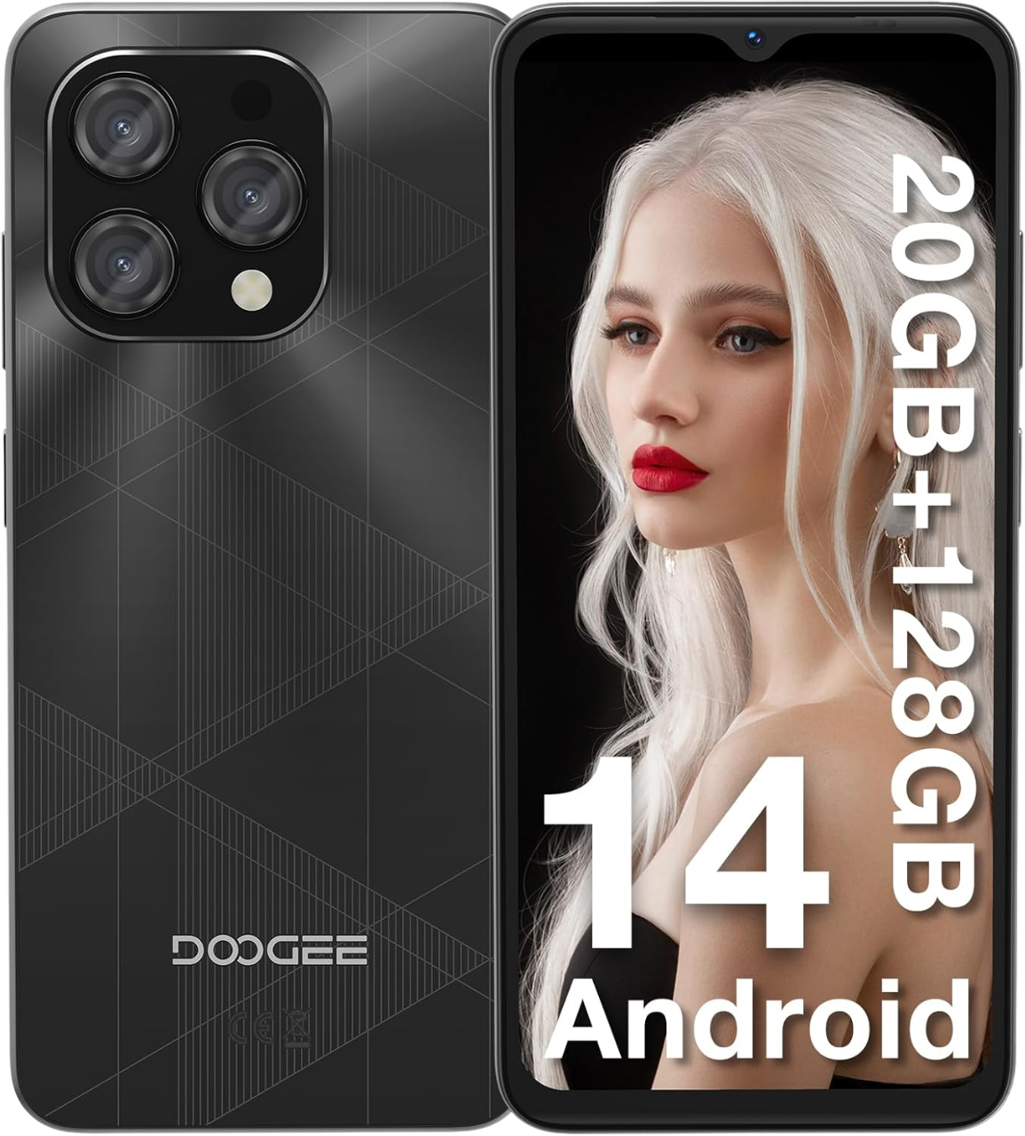 Telefon Doogee N55 Plus 4G 128GB, Baterie 5150mAh, Android 14, Display 6.56  , 90 hz,