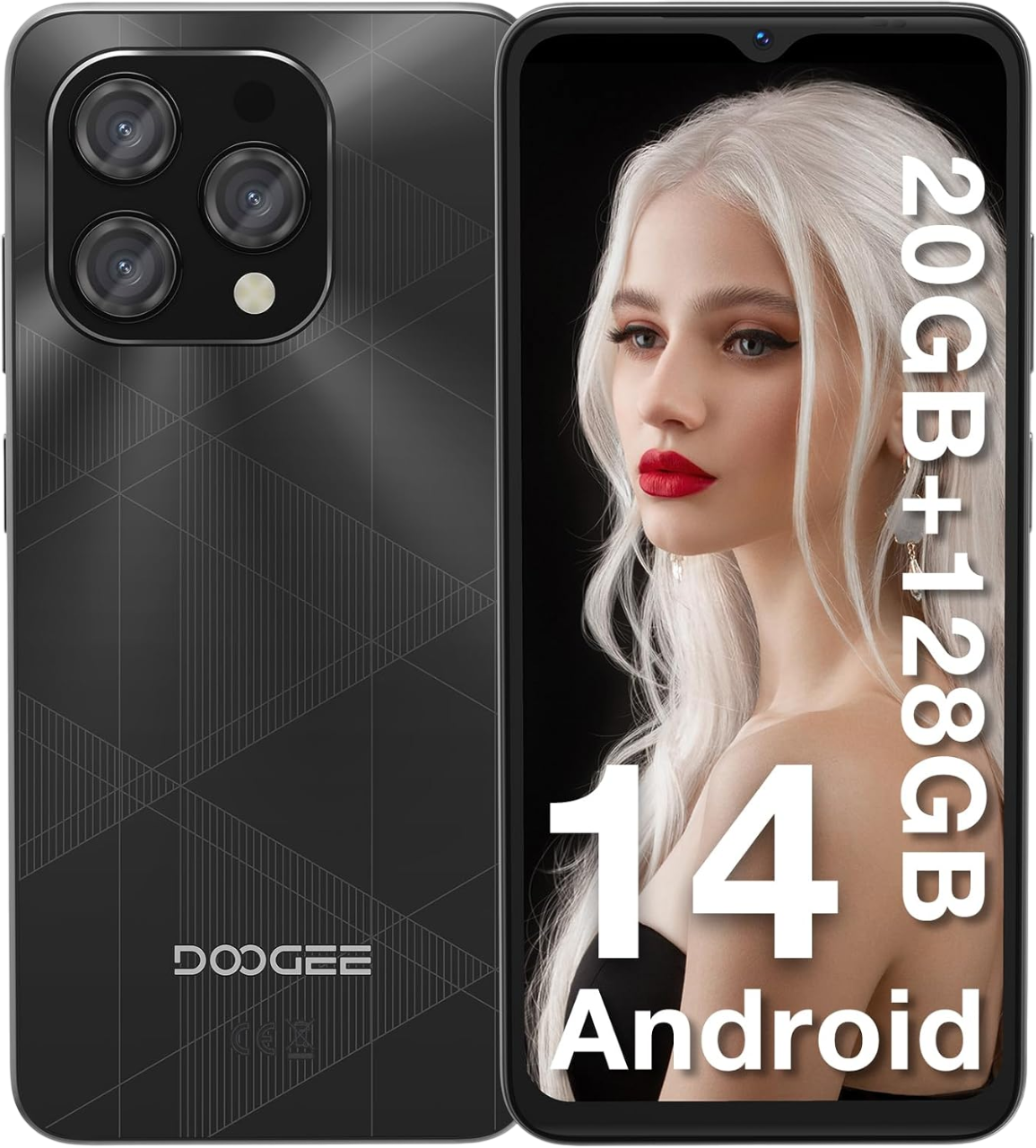 Telefon Doogee N55 Plus 4G 128GB, Baterie  5150mAh, Android 14, Display 6.56", 90 hz,