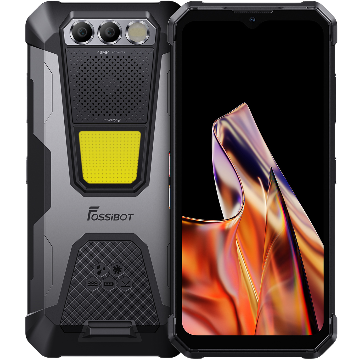 Telefon FOSSIBOT F106 Pro 4G 256GB – Big Speaker, Lanternă, Night Vision, 12000mAh, NFC, Android 14