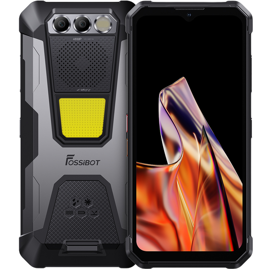 Telefon FOSSIBOT F106 Pro 4G 256GB – Big Speaker, Lanternă, Night Vision, 12000mAh, NFC, Android 14
