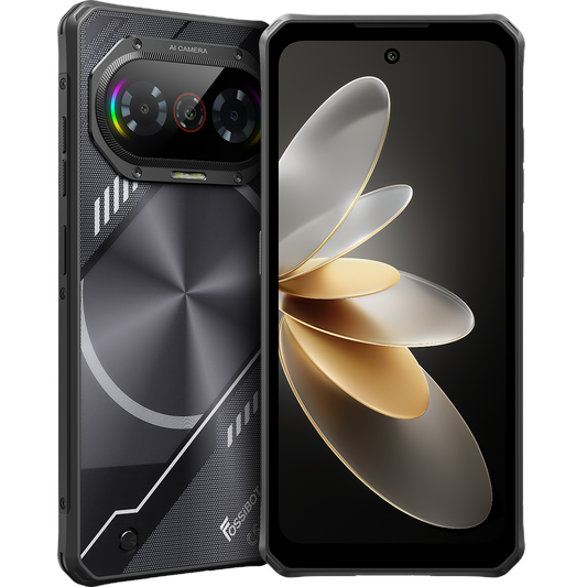 Telefon Fossibot F114 4G 12GB RAM 128gb memorie, RGB 5000mAh NFC IP68 IP69K Android 15