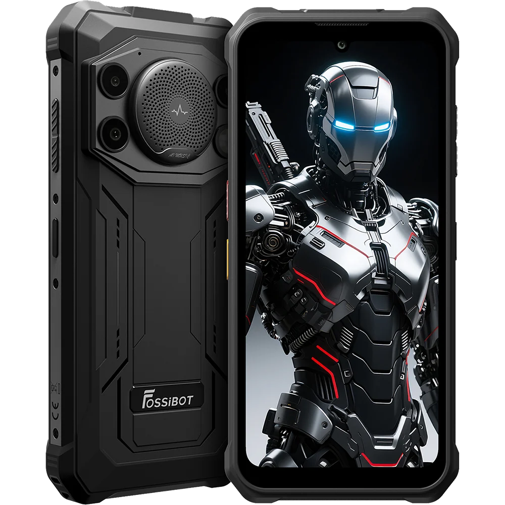 Telefon Fossibot F110 Pro, 5G, 6.75-inch, Dimensity 6300, 8GB RAM + 128GB, NFC, Difuzor Puternic 128dB, Android 15, Gray, telefon rezistent