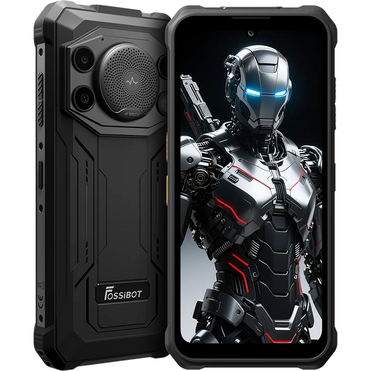 Telefon Fossibot F110 Pro, 5G, 6.75-inch, Dimensity 6300, 8GB RAM + 128GB, NFC, Difuzor Puternic 128dB, Android 15, Gray, telefon rezistent