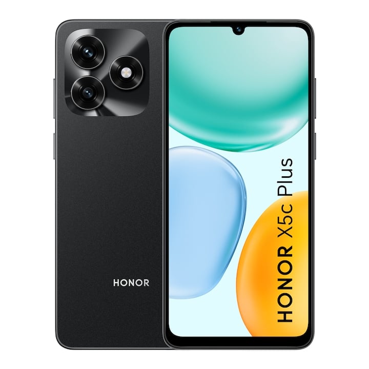 Telefon HONOR X5c Plus, Dual SIM, 4GB RAM, 64GB, Midnight Black