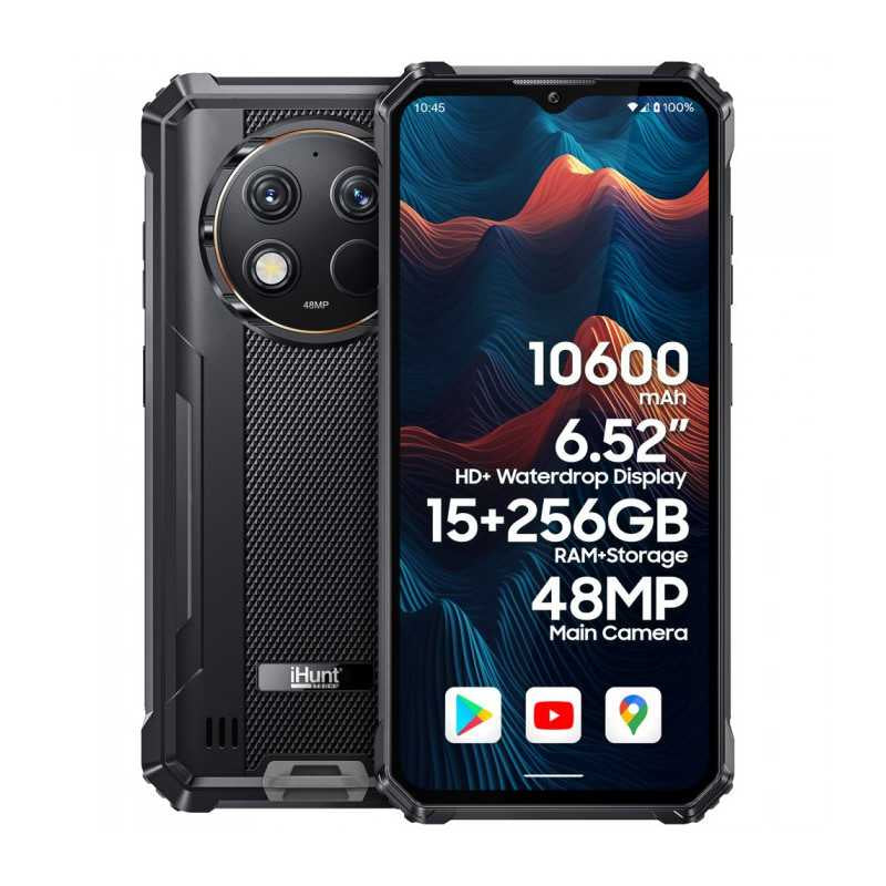 Telefon iHunt Titan P15000 Ultra Black, 256gb, Camera 48mpx, Display 6.5 inch