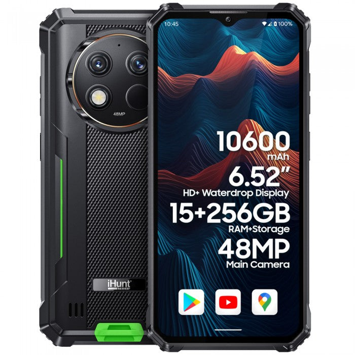 Telefon iHunt Titan P15000 Ultra Green, 256gb, Camera 48mpx, Display 6.5 inch, resigilat
