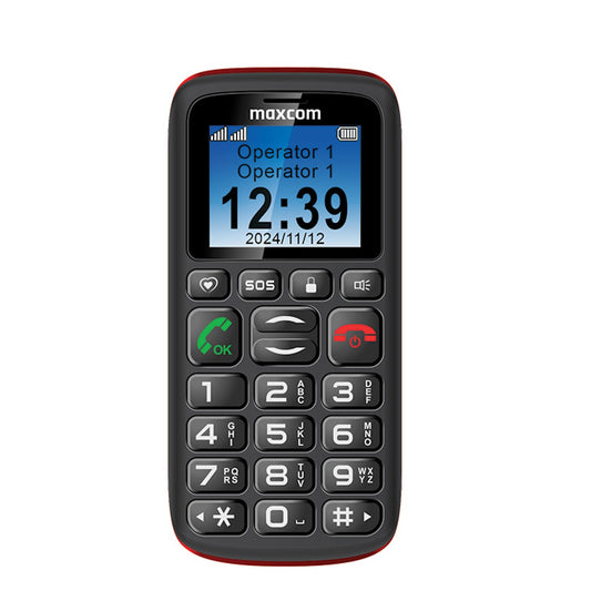 Telefon MaxCom Telefon mobil Dual SIM MaxCom Comfort MM428L, Black  Telefon Taste MM428   Telefon Seniori batrani