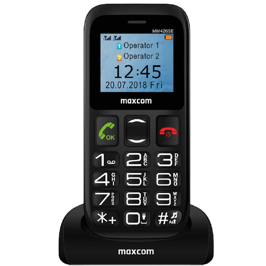 Telefon MaxCom Comfort MM426 SE 2G, Black, Dual SIM Black   Telefon Taste MM426   Telefon Seniori batrani