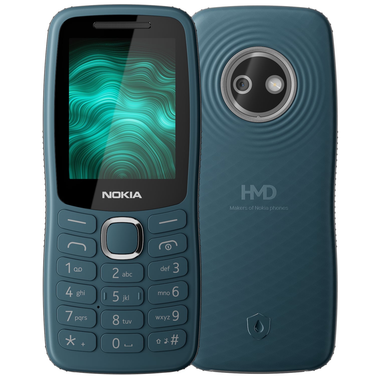 Telefon Mobil Nokia 123 Shield Dual SIM Green - Rezistent la Apa si Praf IP65, Telefon cu Butoane pentru Seniori, Baterie 1750 mAh, USB-C, Lanterna