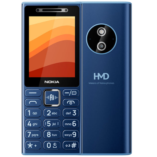 Telefon Mobil Nokia 210 4G Dual SIM Dark Blue Model Nou în Oferta 2026-2027, Ecran 2.4  , Bluetooth, Radio FM, Telefon cu butoane