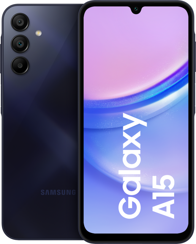 Telefon mobil Samsung Galaxy A15, Dual SIM, 4GB RAM, 128GB, 4G, Blue Black PROMO