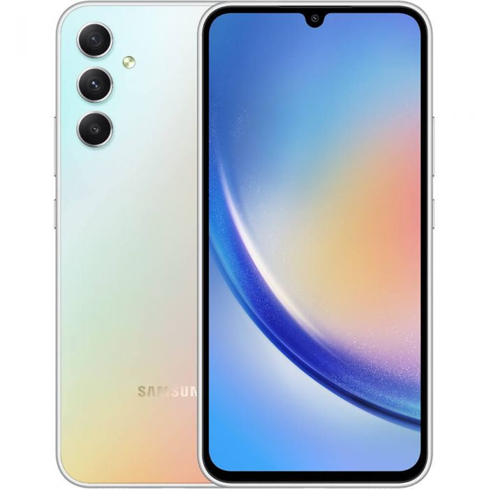 Telefon mobil Samsung Galaxy A34, Dual SIM, 6GB RAM, 128GB, 5G, Awesome Silver