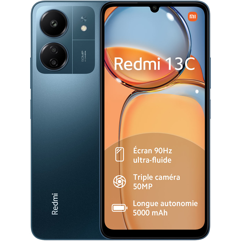 Telefon mobil Xiaomi Redmi 13C, 4GB RAM, 128GB, Navy Blue