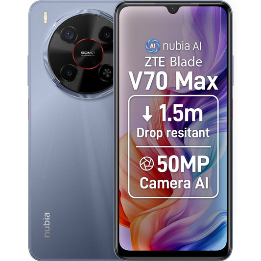 Telefon ZTE Blade V70 Max, Dual SIM, 4GB, 128GB, 4G, Galactic Gray