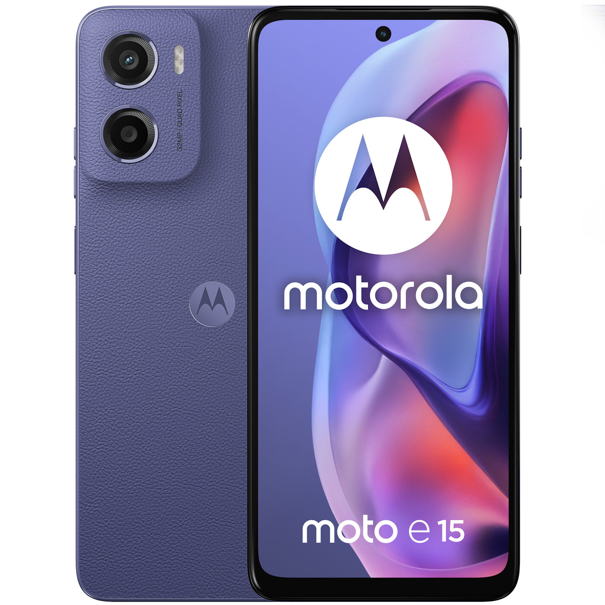 Telefon Motorola moto e15, Octa Core 2.0 GHz, 64 GB + 2 GB RAM, LTE, Dual SIM, Fresh Lavander