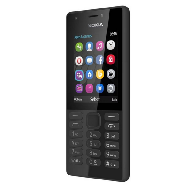 Telefon Nokia 216, Display 2.4 inch , 2g Dual Sim Black, Telefon cu taste   Telefon seniori