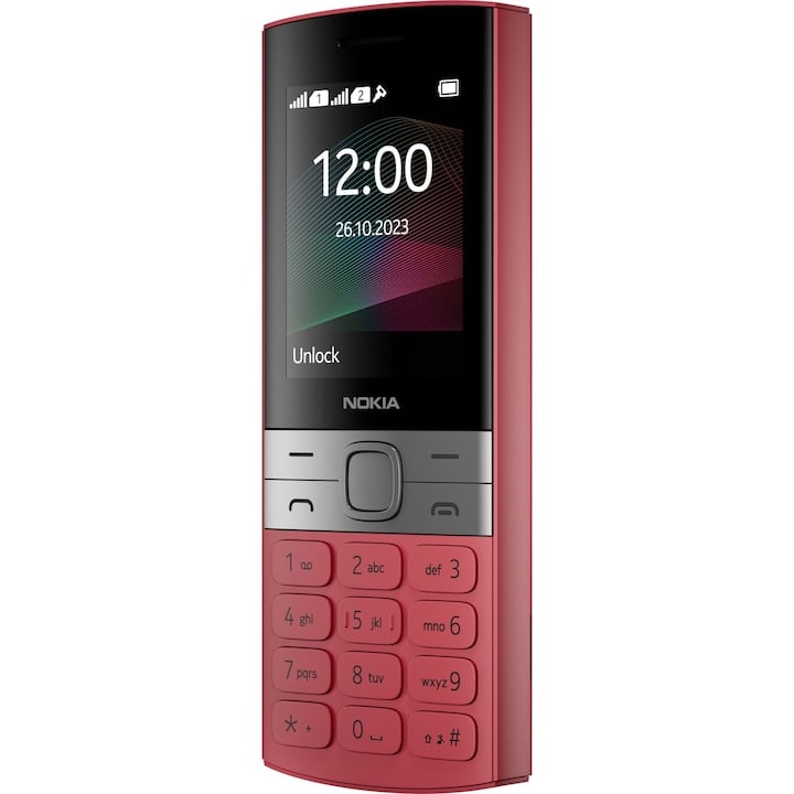 Telefon Nokia 150 TA-1582, Rosu, Dual Sim, Telefon cu taste   Telefon seniori