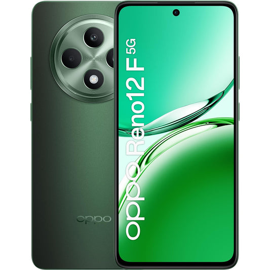 Telefon OPPO Reno 12F, 5G, Dual SIM, 256GB, 8GB RAM, 120hz,50mpx, Display 6.67 inch, Black Green