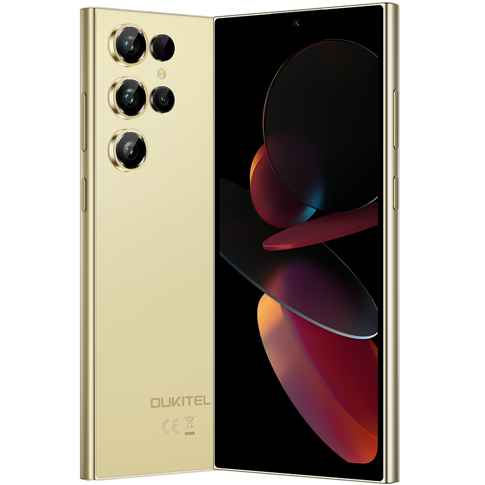 Telefon Oukitel C61, 4G, 128gb, display 6.88inch, 90Hz, 16GB RAM, 5150mAh, Gold
