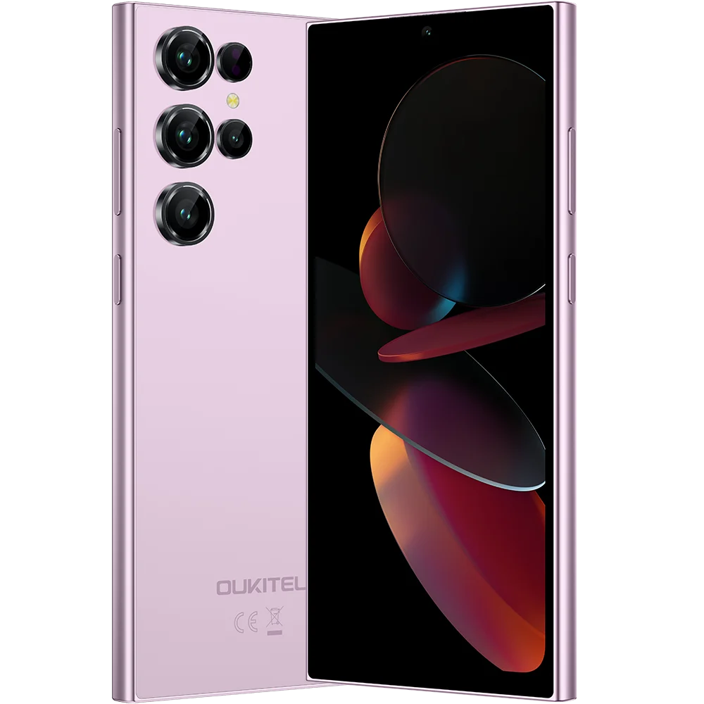 Telefon Oukitel C61, 4G, 128gb, display 6.88inch, 90Hz, 16GB RAM, 5150mAh, Pink- Copie