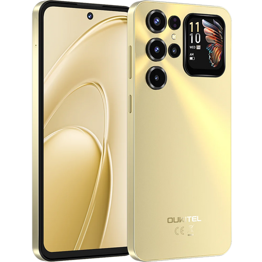 Telefon Oukitel C68 Plus, 4G, Display 7.2   120Hz + 1.81  , T615, 8GB RAM, 128GB, 6000mAh, Android 15, Gold, telefoane ieftine