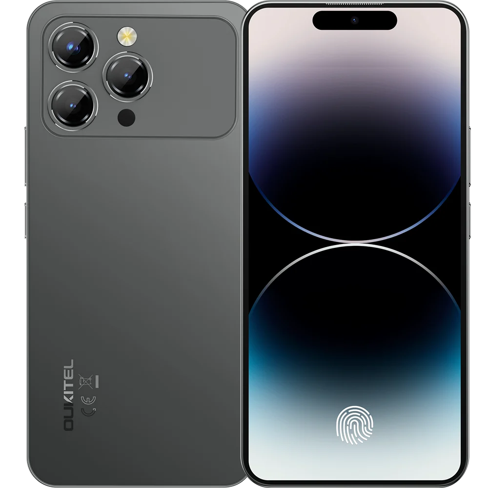 Telefon Oukitel P1 Pro Grey, 4G, 6.7   AMOLED 120Hz, 24GB RAM, 512GB, NFC, 5150mAh