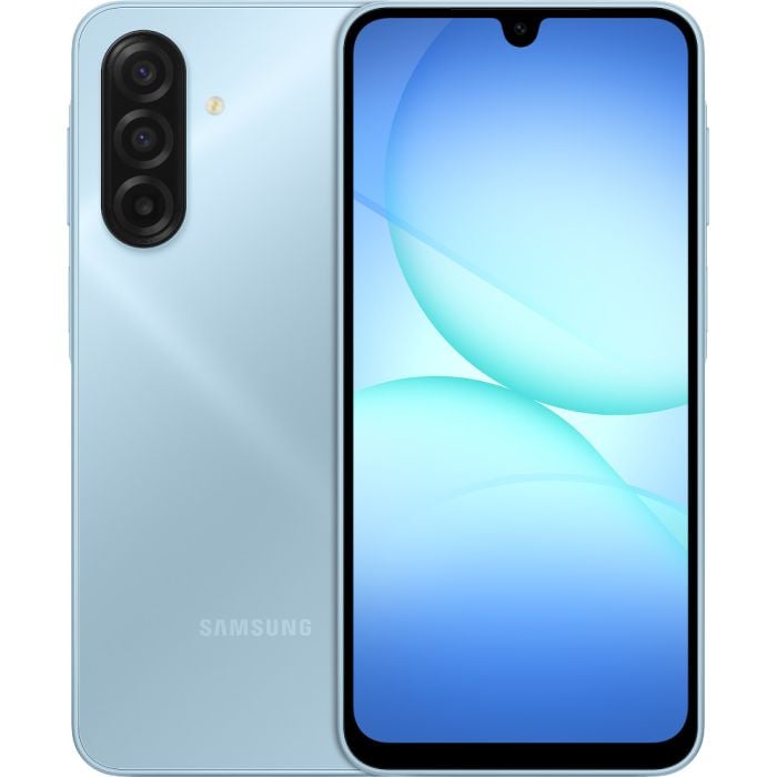 Telefon Samsung Galaxy A17, Display 6.7 inch, 5000mAh, 4GB RAM, 128GB, 4G, Albastru deschis