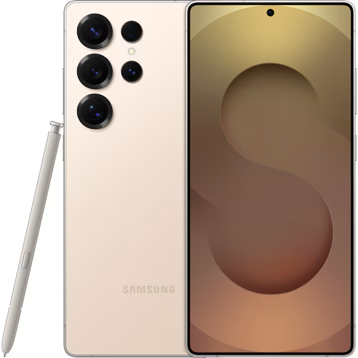 Telefon Samsung Galaxy S25 Ultra, Dual SIM, 12GB RAM, 256GB, 5G, Titanium Gold