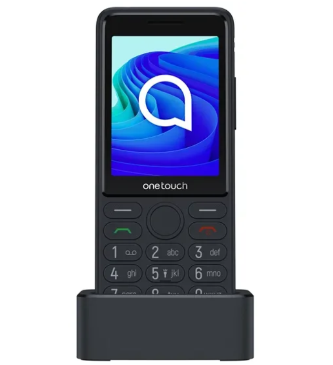 Telefon mobil, TCL, onetouch 4042s 4G, cu buton SOS, andocare, Gri inchis / Telefon Seniori / Telefon batrani / Telefon taste