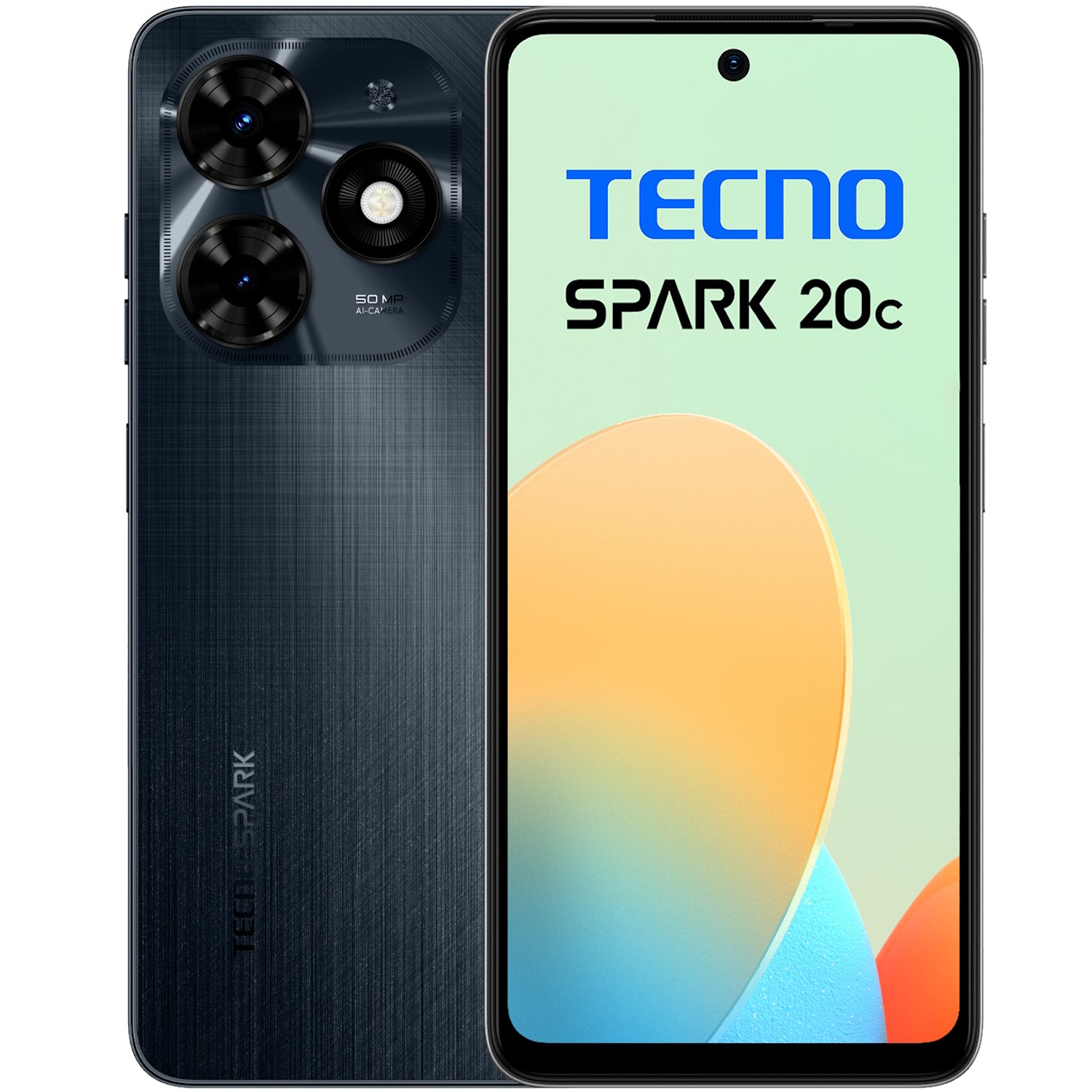 Telefon Tecno Spark 20C, Dual SIM, 8GB RAM, 128GB, Gravity Black