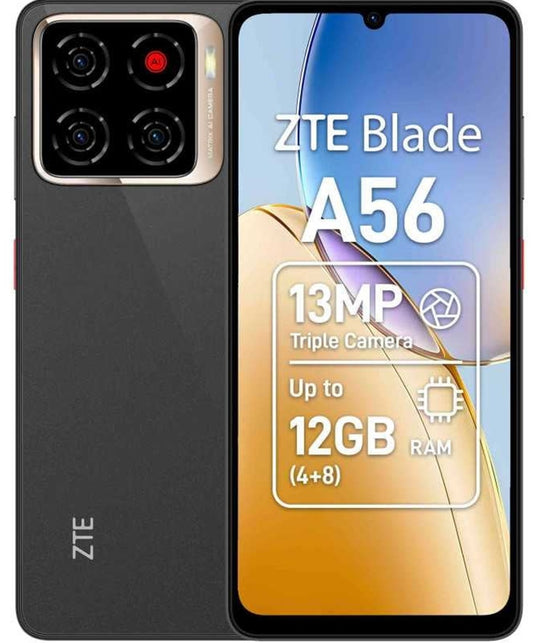 Telefon ZTE Blade A56, 4g, Display 6,75   90Hz, 128gb, 4gb ram, Black Negru