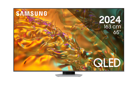 Televizor SAMSUNG QLED 65Q80D, 163 cm, Smart, 4K Ultra HD, 100 Hz, Clasa G (Model 2024)