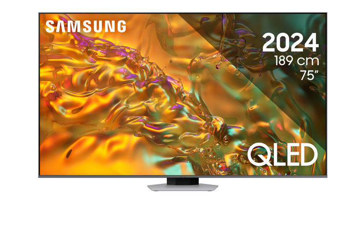 Televizor SAMSUNG QLED 75Q80D, 189 cm, Smart, 4K Ultra HD, 100 Hz, Clasa G (Model 2024)