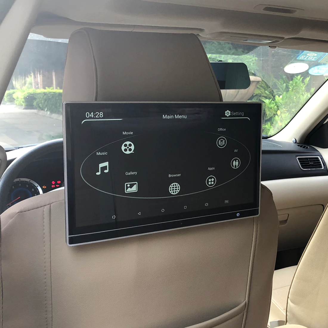 Tetiera Auto Android 9.0 10.1   IPS Touch Screen GPS - Monitor Tetiera Masina cu WiFi, Mirror Link si Multimedia
